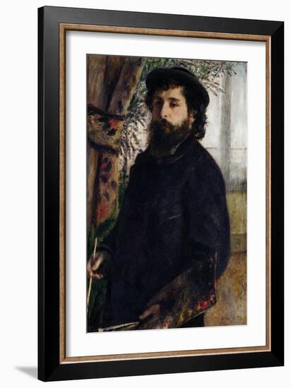 Portrait of Claude Monet with Palette, 1875-Pierre-Auguste Renoir-Framed Giclee Print