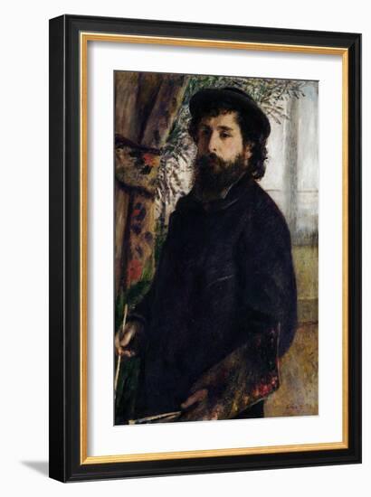 Portrait of Claude Monet with Palette, 1875-Pierre-Auguste Renoir-Framed Giclee Print