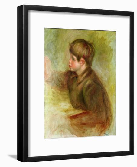 Portrait of Coco Painting, circa 1910-12-Pierre-Auguste Renoir-Framed Giclee Print