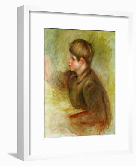 Portrait of Coco Painting, circa 1910-12-Pierre-Auguste Renoir-Framed Giclee Print