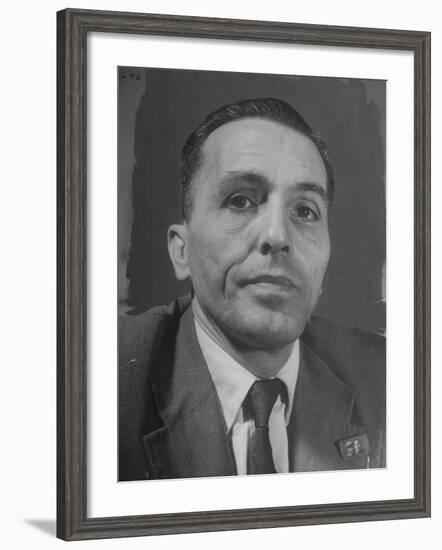 Portrait of Communist Leader Luis Carlos Prestes-null-Framed Photographic Print