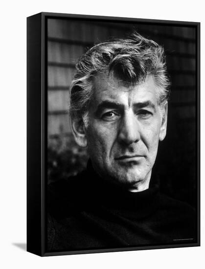 Portrait of Composer/Conductor Leonard Bernstein-Alfred Eisenstaedt-Framed Premier Image Canvas