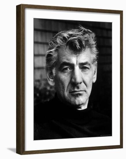 Portrait of Composer/Conductor Leonard Bernstein-Alfred Eisenstaedt-Framed Premium Photographic Print