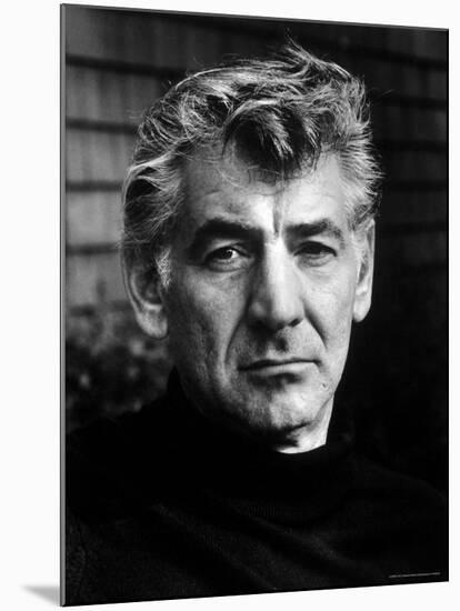 Portrait of Composer/Conductor Leonard Bernstein-Alfred Eisenstaedt-Mounted Premium Photographic Print