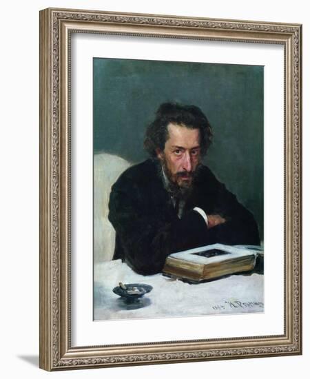 Portrait of Composer Pavel Ivanovich Blaramberg, 1884-Ilya Yefimovich Repin-Framed Giclee Print