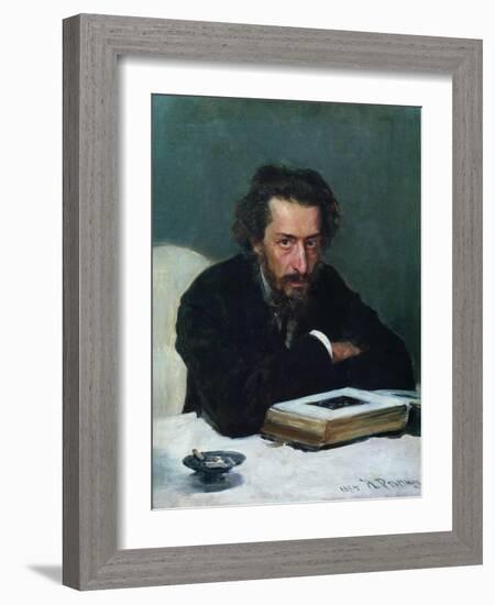 Portrait of Composer Pavel Ivanovich Blaramberg, 1884-Ilya Yefimovich Repin-Framed Giclee Print