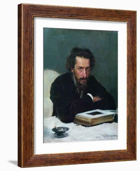 Portrait of Composer Pavel Ivanovich Blaramberg, 1884-Ilya Yefimovich Repin-Framed Giclee Print