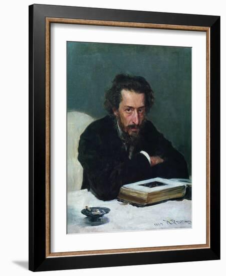 Portrait of Composer Pavel Ivanovich Blaramberg, 1884-Ilya Yefimovich Repin-Framed Giclee Print