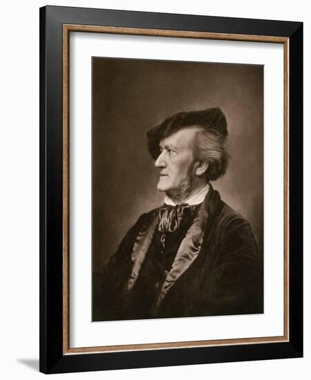 Portrait of Composer Richard Wagner-null-Framed Giclee Print