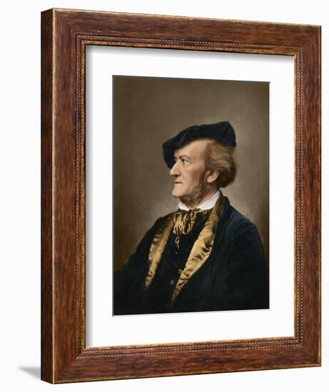 Portrait of Composer Richard Wagner-null-Framed Giclee Print