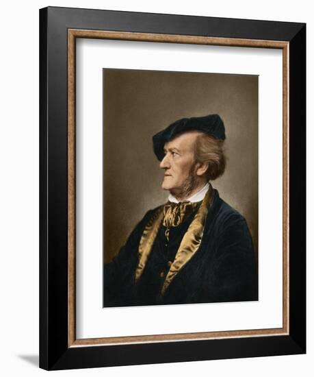 Portrait of Composer Richard Wagner-null-Framed Giclee Print
