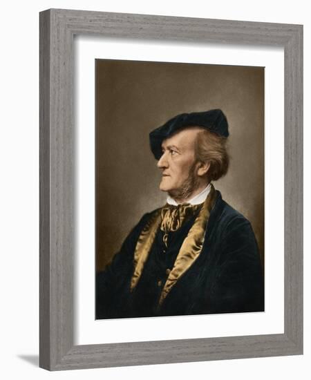 Portrait of Composer Richard Wagner-null-Framed Giclee Print