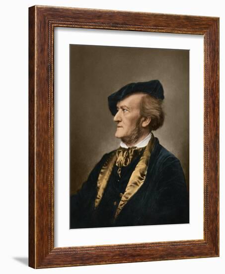 Portrait of Composer Richard Wagner-null-Framed Giclee Print