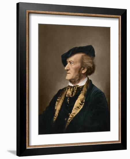 Portrait of Composer Richard Wagner-null-Framed Giclee Print