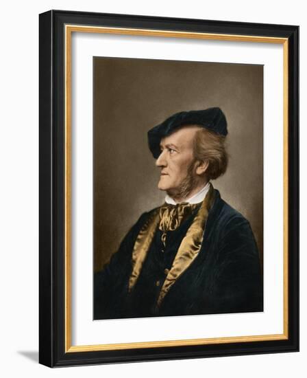 Portrait of Composer Richard Wagner-null-Framed Giclee Print