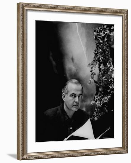 Portrait of Composer Samuel Barber-Gordon Parks-Framed Premium Photographic Print