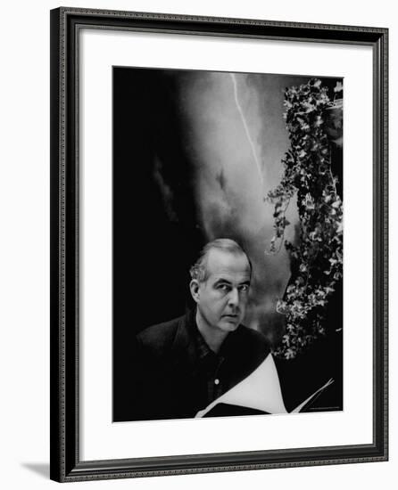 Portrait of Composer Samuel Barber-Gordon Parks-Framed Premium Photographic Print