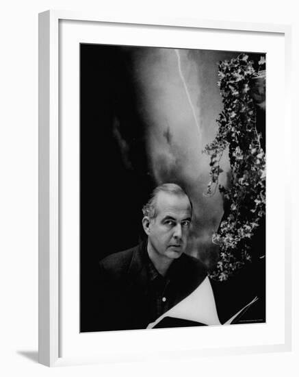 Portrait of Composer Samuel Barber-Gordon Parks-Framed Premium Photographic Print