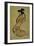 Portrait of Concubine, Ink Drawing on Paper, Japanese Civilization, Edo Period-null-Framed Giclee Print