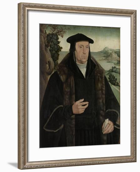 Portrait of Cornelis Aerentsz Van Der Dussen-Jan van Scorel-Framed Art Print