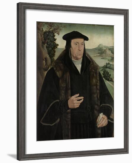 Portrait of Cornelis Aerentsz Van Der Dussen-Jan van Scorel-Framed Art Print