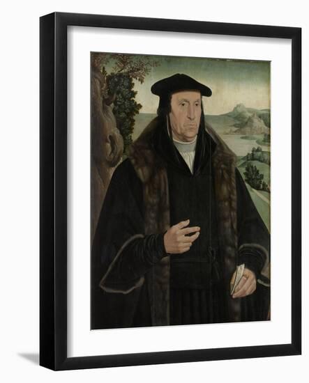 Portrait of Cornelis Aerentsz Van Der Dussen-Jan van Scorel-Framed Art Print