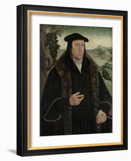 Portrait of Cornelis Aerentsz Van Der Dussen-Jan van Scorel-Framed Art Print
