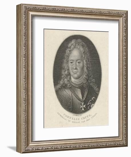 Portrait of Cornelius Cruys (1655-172), Vice Admiral of the Imperial Russian Navy, 1818-Jacob Ernst Marcus-Framed Giclee Print