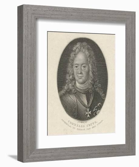 Portrait of Cornelius Cruys (1655-172), Vice Admiral of the Imperial Russian Navy, 1818-Jacob Ernst Marcus-Framed Giclee Print