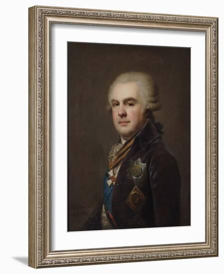 Portrait of Count Alexander Nikolayevich Samoylov (1744-181), 1796-Johann-Baptist Lampi the Younger-Framed Giclee Print