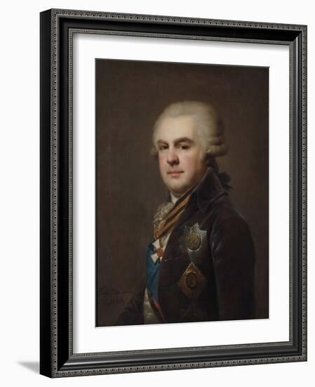 Portrait of Count Alexander Nikolayevich Samoylov (1744-181), 1796-Johann-Baptist Lampi the Younger-Framed Giclee Print