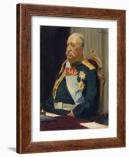 Portrait of Count Alexei Ignatyev, the Member of the State Council, Minister of the Interior, 1902-Boris Michaylovich Kustodiev-Framed Giclee Print