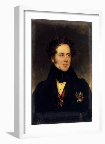 Portrait of Count Alexey Alexeyevich Perovsky (1787-183), Writer Antony Pogorelsky, 1827-Moritz Michael Daffinger-Framed Giclee Print