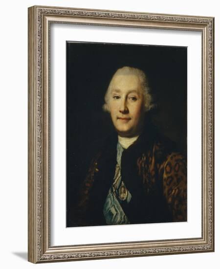 Portrait of Count Grigory Grigoryevich Orlov (1734-178)-Vigilius Erichsen-Framed Giclee Print