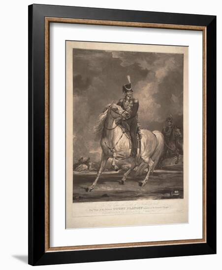 Portrait of Count Matvei Ivanovich Platov (1757-181), 1815-Thomas Phillips-Framed Giclee Print