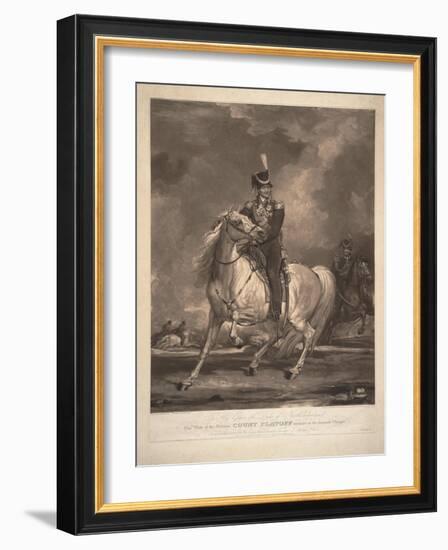 Portrait of Count Matvei Ivanovich Platov (1757-181), 1815-Thomas Phillips-Framed Giclee Print