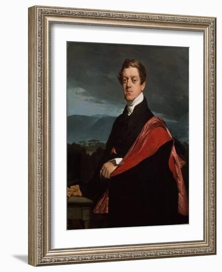 Portrait of Count Nikolay D. Guriev, (1792-186), 1821-Jean-Auguste-Dominique Ingres-Framed Giclee Print