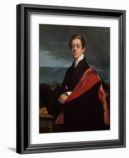 Portrait of Count Nikolay D. Guriev, (1792-186), 1821-Jean-Auguste-Dominique Ingres-Framed Giclee Print
