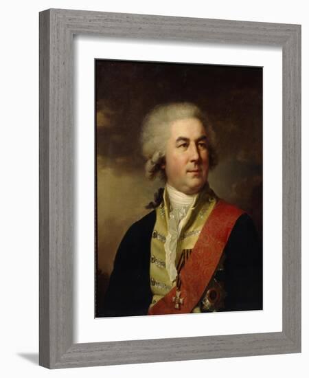 Portrait of Count Pyotr Zavadovsky-Johann-Baptist Lampi the Younger-Framed Giclee Print