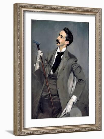 Portrait of Count Robert De Montesquiou-Giovanni Boldini-Framed Giclee Print