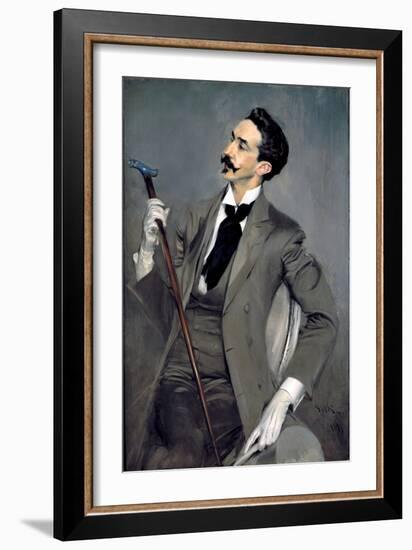 Portrait of Count Robert De Montesquiou-Giovanni Boldini-Framed Giclee Print