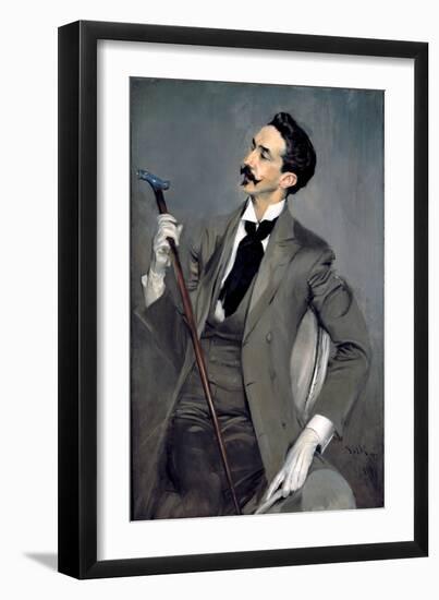 Portrait of Count Robert De Montesquiou-Giovanni Boldini-Framed Giclee Print