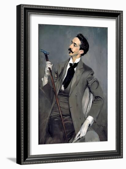 Portrait of Count Robert De Montesquiou-Giovanni Boldini-Framed Giclee Print