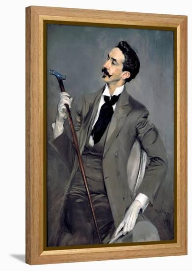 Portrait of Count Robert De Montesquiou-Giovanni Boldini-Framed Premier Image Canvas