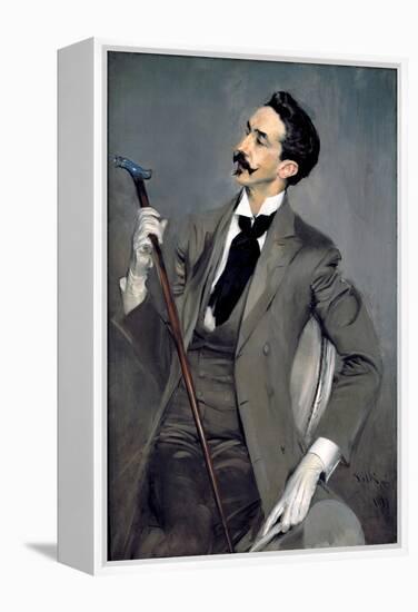 Portrait of Count Robert De Montesquiou-Giovanni Boldini-Framed Premier Image Canvas