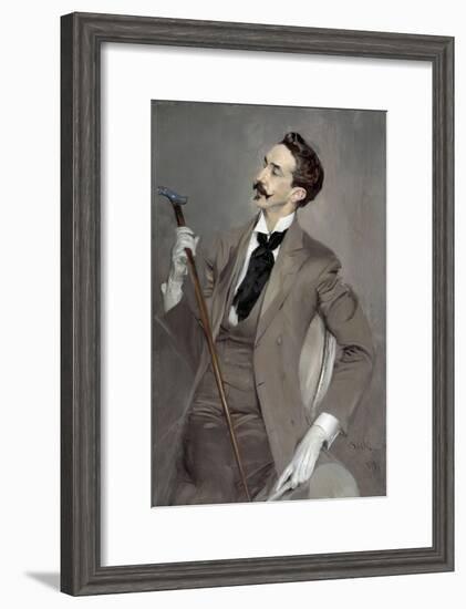 Portrait of Count Robert of Montesquiou by Giovanni Boldini-null-Framed Giclee Print