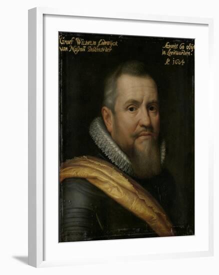 Portrait of Count William-Louis of Nassau-Michiel Jansz van Mierevelt-Framed Art Print