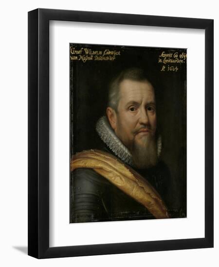 Portrait of Count William-Louis of Nassau-Michiel Jansz van Mierevelt-Framed Art Print