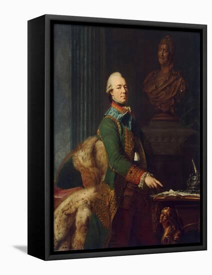 Portrait of Count Zakhar Chernyshov, Ca 1776-Alexander Roslin-Framed Premier Image Canvas