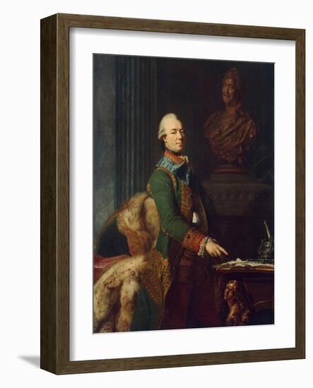 Portrait of Count Zakhar Chernyshov, Ca 1776-Alexander Roslin-Framed Giclee Print